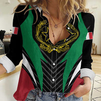 Italian Republic Women Casual Shirt Simple Coat of Arms