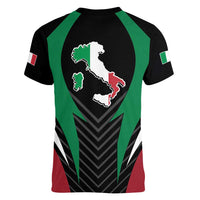 Italian Republic Women V-Neck T-Shirt Simple Coat of Arms