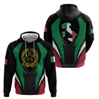 Italian Republic Zip Hoodie Simple Coat of Arms LT17 - Wonder Print Shop