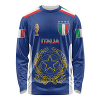 Italian Football Custom Long Sleeve Shirt Sporty Style
