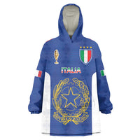 Italian Football Custom Wearable Blanket Hoodie Sporty Style