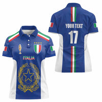 Italian Football Custom Women Polo Shirt Sporty Style
