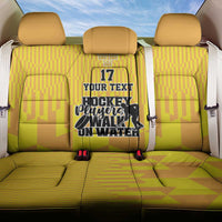 Custom Sweden Ice Hokey Go Champions Back Car Seat Cover Gold Style