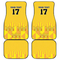 Custom Sweden Ice Hokey Go Champions Car Mats Gold Style