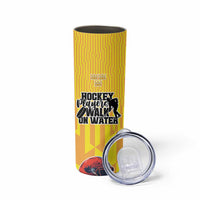 Custom Sweden Ice Hokey Go Champions Skinny Tumbler Gold Style