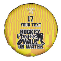 Custom Sweden Ice Hokey Go Champions Spare Tire Cover Gold Style