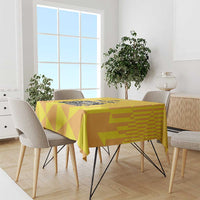 Custom Sweden Ice Hokey Go Champions Tablecloth Gold Style