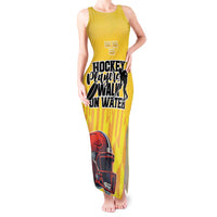 Custom Sweden Ice Hokey Go Champions Tank Maxi Dress Gold Style