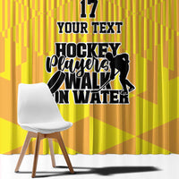 Custom Sweden Ice Hokey Go Champions Window Curtain Gold Style