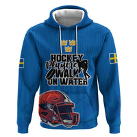 Custom Sweden Ice Hokey Go Champions Hoodie Blue Style
