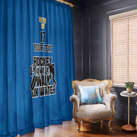 Custom Sweden Ice Hokey Go Champions Window Curtain Blue Style
