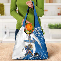 Custom Finland Ice Hockey Go Champions Grocery Bag Suomi Leijonat Sporty Style