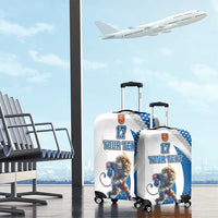 Custom Finland Ice Hockey Go Champions Luggage Cover Suomi Leijonat Sporty Style