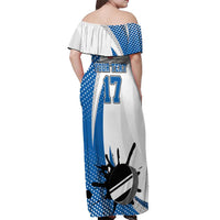 Custom Finland Ice Hockey Go Champions Off Shoulder Maxi Dress Suomi Leijonat Sporty Style