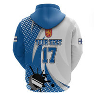 Custom Finland Ice Hockey Go Champions Zip Hoodie Suomi Leijonat Sporty Style