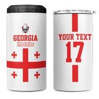 Custom Georgia Rugby We are Champions 4 in 1 Can Cooler Tumbler Sporty Style with The Lelos