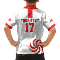 Custom Georgia Rugby We are Champions Family Matching Off The Shoulder Long Sleeve Dress and Hawaiian Shirt Sporty Style with The Lelos