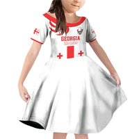 Custom Georgia Rugby We are Champions Family Matching Off Shoulder Short Dress and Hawaiian Shirt Sporty Style with The Lelos