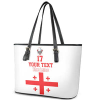 Custom Georgia Rugby We are Champions Leather Tote Bag Sporty Style with The Lelos