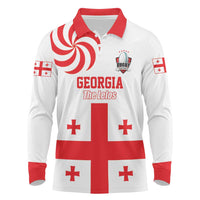 Custom Georgia Rugby We are Champions Long Sleeve Polo Shirt Sporty Style with The Lelos