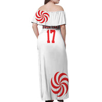 Custom Georgia Rugby We are Champions Off Shoulder Maxi Dress Sporty Style with The Lelos