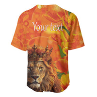 Personalized Netherlands Koningsdag Baseball Jersey 27th April Lion with Orange Tulip