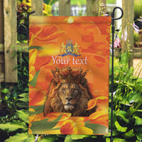 Personalized Netherlands Koningsdag Garden Flag 27th April Lion with Orange Tulip