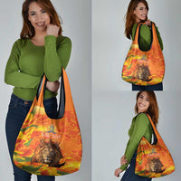 Personalized Netherlands Koningsdag Grocery Bag 27th April Lion with Orange Tulip