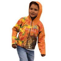 Personalized Netherlands Koningsdag Kid Hoodie 27th April Lion with Orange Tulip