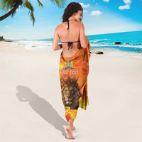 Personalized Netherlands Koningsdag Sarong 27th April Lion with Orange Tulip