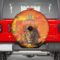 Personalized Netherlands Koningsdag Spare Tire Cover 27th April Lion with Orange Tulip