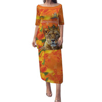 Personalized Netherlands Koninginnedag Puletasi 30th April Lioness with Orange Tulip