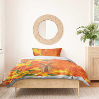 Personalized Netherlands Orange Tulip and Wildmill Bedding Set