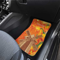 Personalized Netherlands Orange Tulip and Wildmill Car Mats