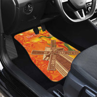 Personalized Netherlands Orange Tulip and Wildmill Car Mats
