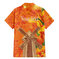 Personalized Netherlands Orange Tulip and Wildmill Family Matching Mermaid Dress and Hawaiian Shirt
