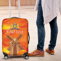 Personalized Netherlands Orange Tulip and Wildmill Luggage Cover