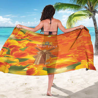Personalized Netherlands Orange Tulip and Wildmill Sarong