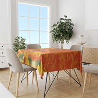 Personalized Netherlands Orange Tulip and Wildmill Tablecloth