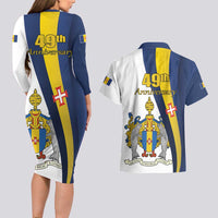 Portugal Madeira Day 1st July Couples Matching Long Sleeve Bodycon Dress and Hawaiian Shirt Das Ilhas as Mais Belas e Livres LT17