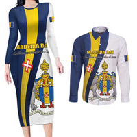 Portugal Madeira Day 1st July Couples Matching Long Sleeve Bodycon Dress and Long Sleeve Button Shirt Das Ilhas as Mais Belas e Livres LT17