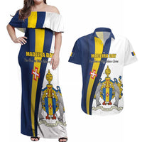 Portugal Madeira Day 1st July Couples Matching Off Shoulder Maxi Dress and Hawaiian Shirt Das Ilhas as Mais Belas e Livres LT17