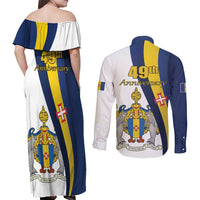 Portugal Madeira Day 1st July Couples Matching Off Shoulder Maxi Dress and Long Sleeve Button Shirt Das Ilhas as Mais Belas e Livres LT17