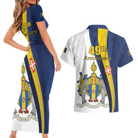 Portugal Madeira Day 1st July Couples Matching Short Sleeve Bodycon Dress and Hawaiian Shirt Das Ilhas as Mais Belas e Livres LT17