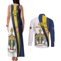 Portugal Madeira Day 1st July Couples Matching Tank Maxi Dress and Long Sleeve Button Shirt Das Ilhas as Mais Belas e Livres LT17