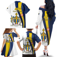 Portugal Madeira Day 1st July Family Matching Off The Shoulder Long Sleeve Dress and Hawaiian Shirt Das Ilhas as Mais Belas e Livres LT17