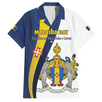 Portugal Madeira Day 1st July Family Matching Off The Shoulder Long Sleeve Dress and Hawaiian Shirt Das Ilhas as Mais Belas e Livres LT17