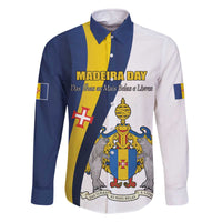 Portugal Madeira Day 1st July Family Matching Off The Shoulder Long Sleeve Dress and Hawaiian Shirt Das Ilhas as Mais Belas e Livres LT17