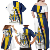 Portugal Madeira Day 1st July Family Matching Off Shoulder Maxi Dress and Hawaiian Shirt Das Ilhas as Mais Belas e Livres LT17