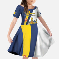 Portugal Madeira Day 1st July Kid Short Sleeve Dress Das Ilhas as Mais Belas e Livres LT17